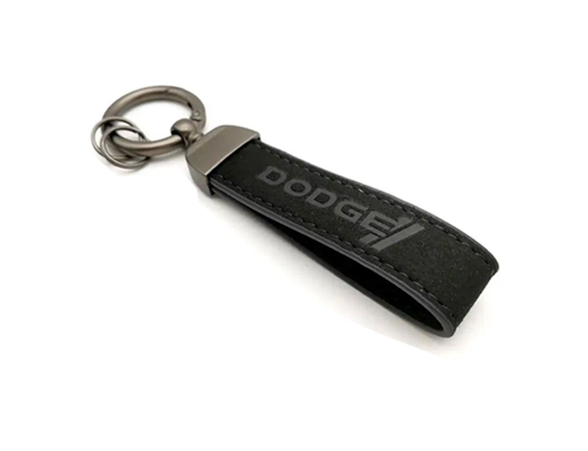 Dodge on sale leather keychain